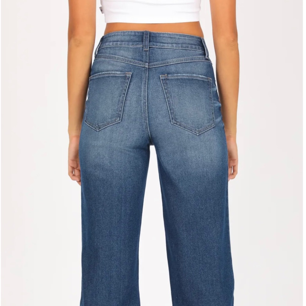 NWT Rewash Super High Rise Vintage Reunion Wide Leg Jeans - Picture 10 of 12
